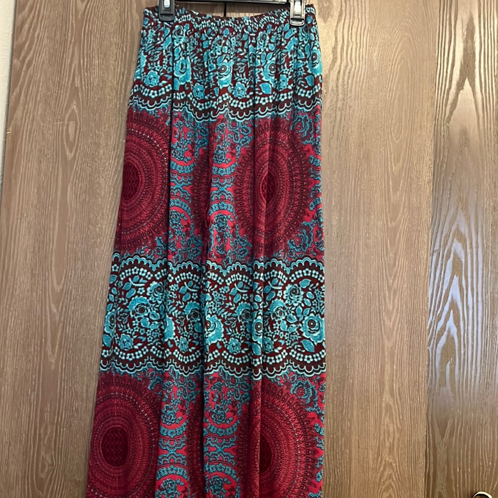 Red/Blue Mandala Harem Pants Size S/M